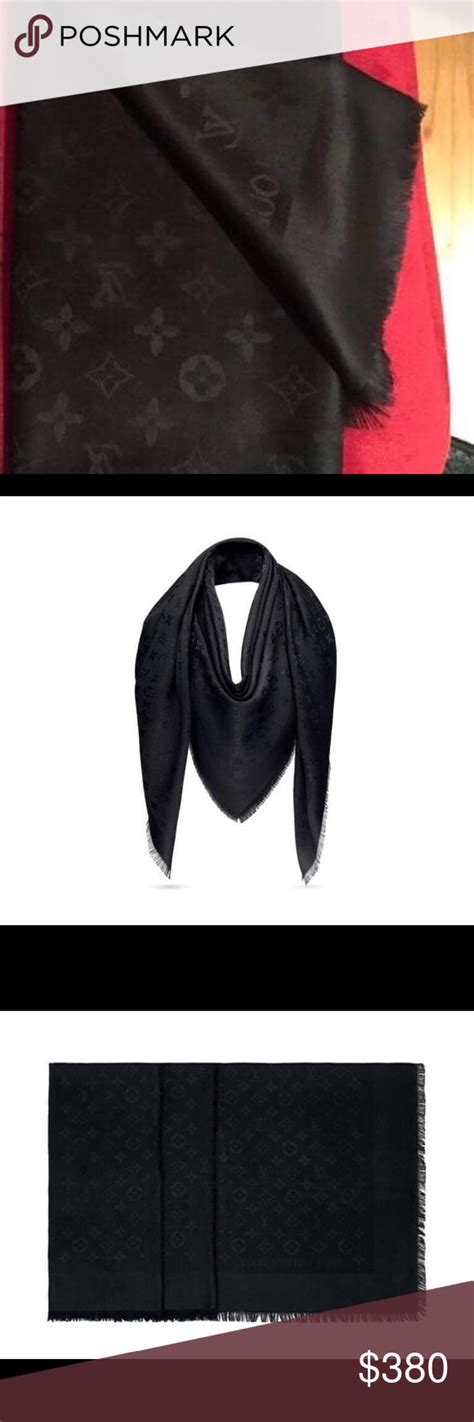 louis vuitton scarf tag authentic|louis vuitton scarf women's black.